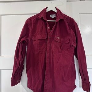 Vintage Carhartt Dark Red Long Sleeve Shirt